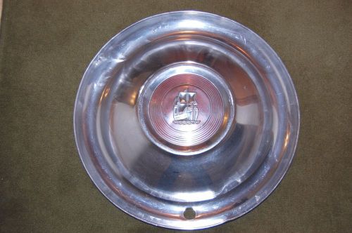 1951 1952 plymouth hubcap 15” ribbed center sailing ship logo rat rod