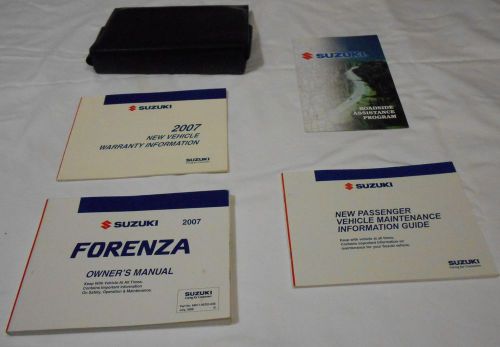 2007 suzuki forenza owner manual 5/pc.set &amp; black suzuki factory case. free s/h