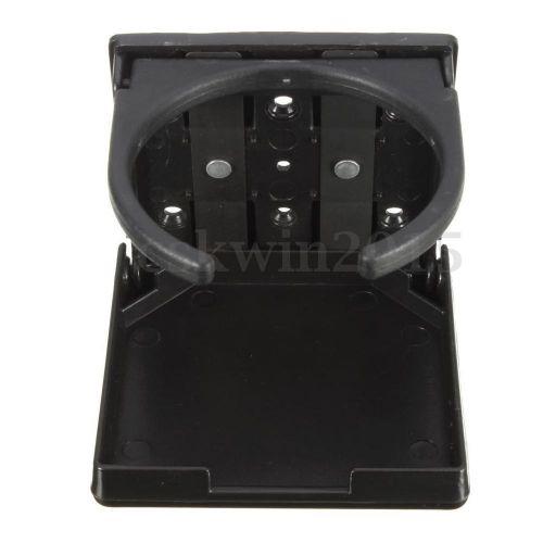 Black adjustable folding nylon plastic drink beverage cup holder yacht boat rv