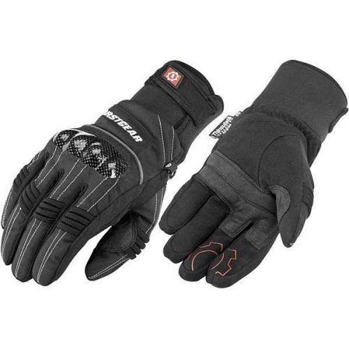 Firstgear kathmandu textile gloves black lg