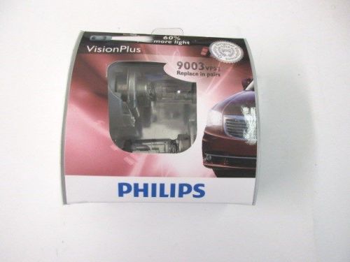 Genuine philips vision plus 60% brighter hb2 9003 vps2 halogen bulbs new
