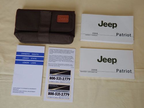 2008 jeep patriot owners manual