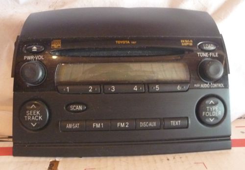 04 05 06 07 08 09 toyota sienna factory radio 6 cd mp3 face plate 11827