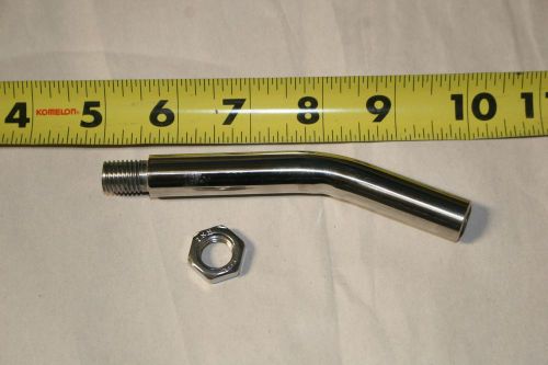 Vw bay bus 12mm shift extension &#034;l&#034; bend chrome w/ jam nut beetle ghia accessory