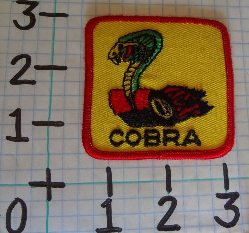 Vintage nos ford car patch from the 70&#039;s 004 mustang cobra