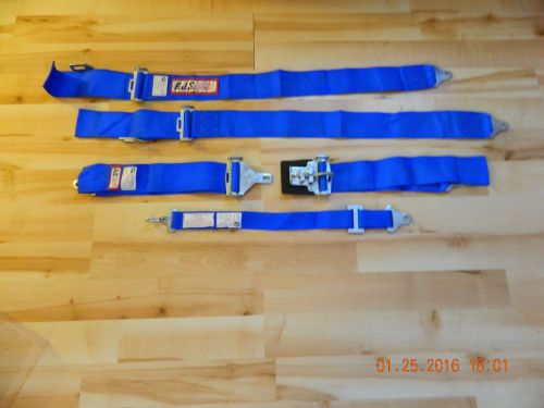 Rjs 5 point racing seat belts 3" wide, blue color