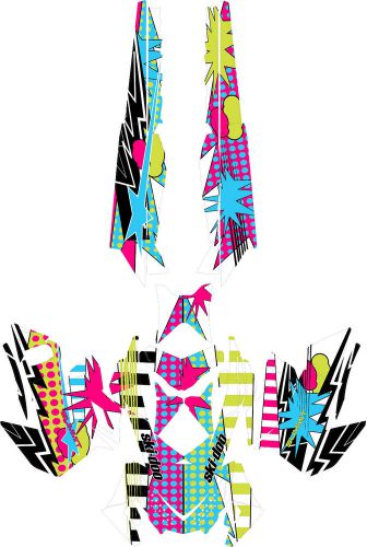 2013 ski doo xp summit hot wrap graphics kits snowmobile sled wrap