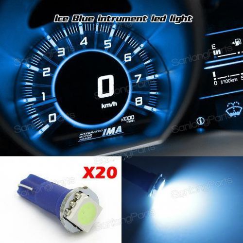 20x high power t5 ice blue led dash instrument speedo light 37 70 74 for toyota