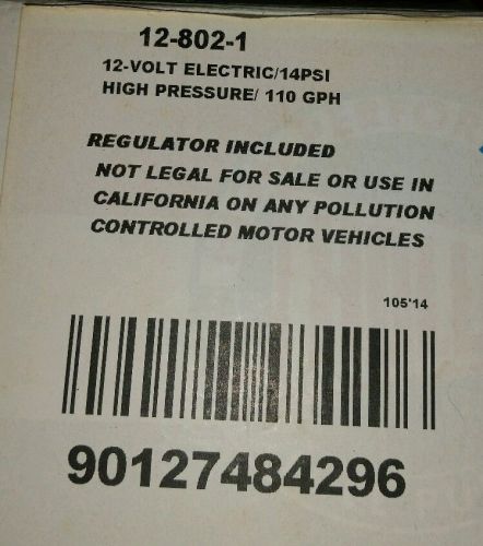 Holley electric fuel pump kit