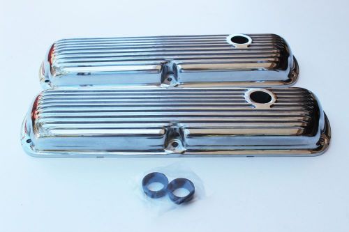 Ford windsor 289-302-351 alloy rocker covers finned style with grommets