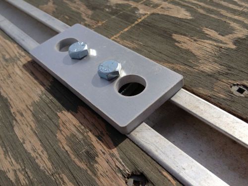 Fast plate snowmobile atv trailer channel tie down kit for floe, triton, aluma