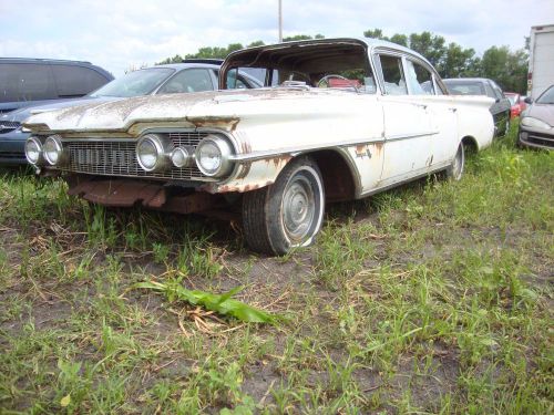 Used 1959 oldsmobile super 88, right front fender super 88 emblem, rat rod