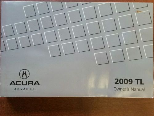 2009 acura tl owners manual