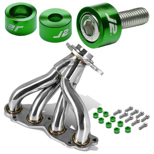 J2 for dc5 base stainless exhaust manifold race header+green washer cup bolt