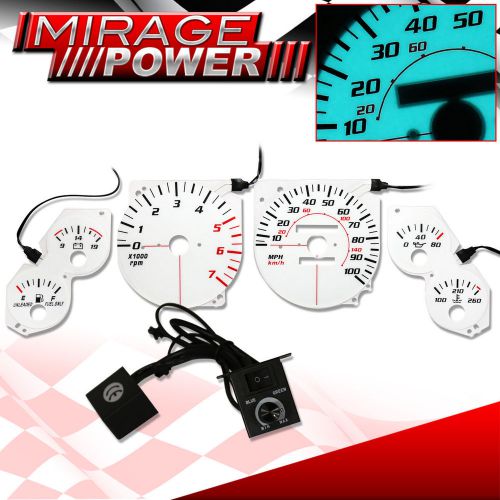 93-96 grand cherokee white face indiglo reverse glow jdm racing upgrade cluster