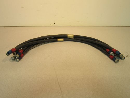 (6) nonmetallic hose assemblies 646100-6d-0320, 32"l, 9/16" female on each end