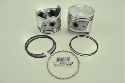 Engine piston kit itm ry2700-030 fits 75-78 nissan 280z 2.8l-l6