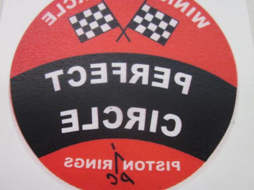 Winners circle piston rings clear water transfer decal sticker vintage racing