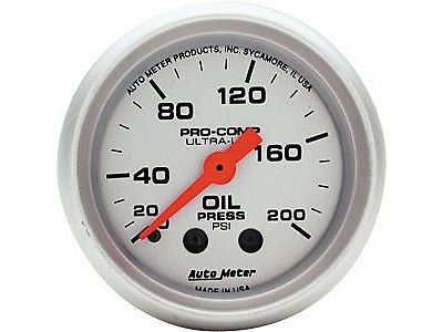 Auto meter 4322 ultra-lite oil pressure gauge 2-1/16&#034; mechanical