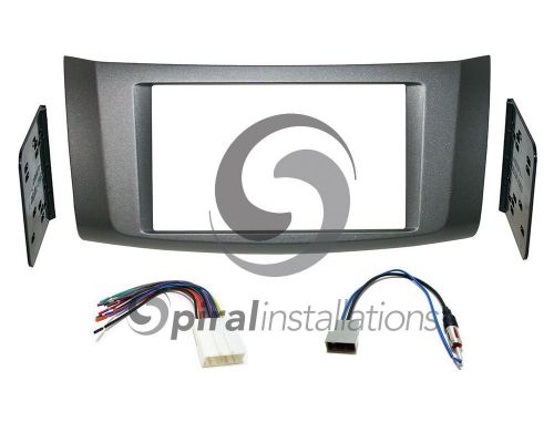 Radio dash kit combo standard &amp; oversized 2din + wire harness + antenna ni00