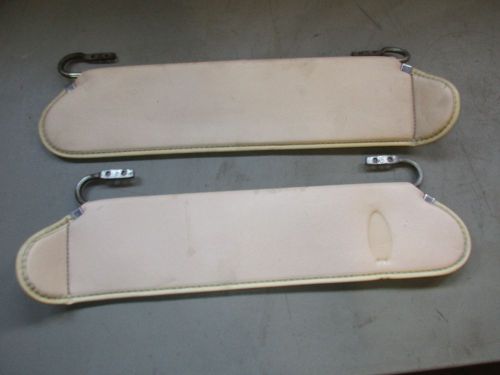 1987-1995 jeep wrangler yj cj, sun visors set, tan sand