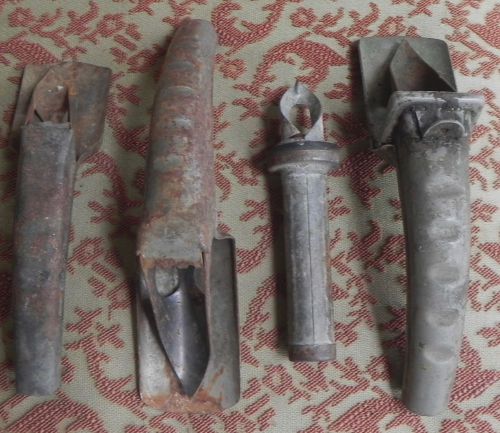 Vintage oil can spout openers lot gas garage huffman lube spout usa nostalgia