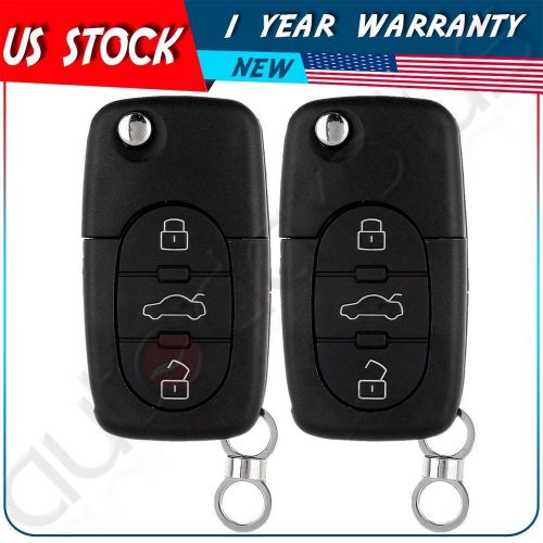 2 new replacement flip key fob shell remote keyless case for 4d0837231e no chip