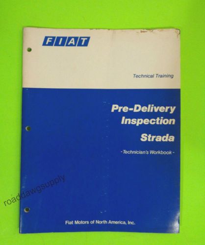 1981 fiat strada pre-delivery &amp; specification service shop manual