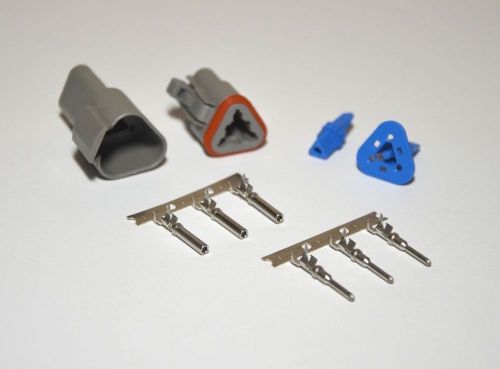 Deutsch dt 3-pin j1939 connector kit 14-16 awg stamp contacts, from usa