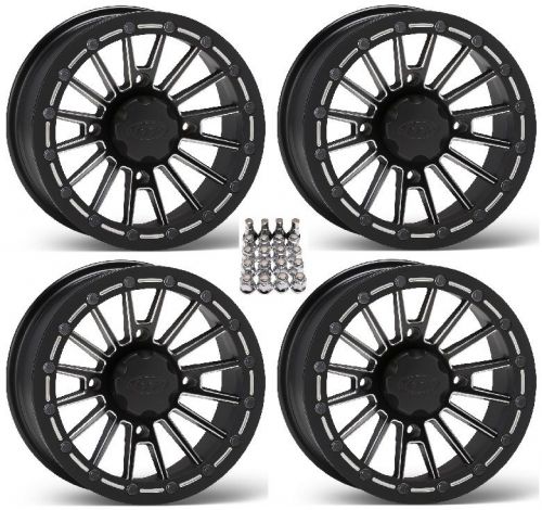 Itp sd beadlock atv wheels/rims milled 14" can-am commander maverick (4)