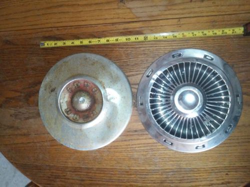 Lot of (2)two vintage dog dish wheel hub cap hubcap cover ford