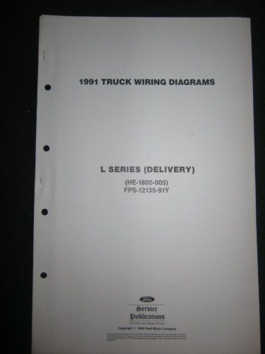 1991 ford l-series delivery ln lt ll 7000 8000 wiring diagram manual schematic