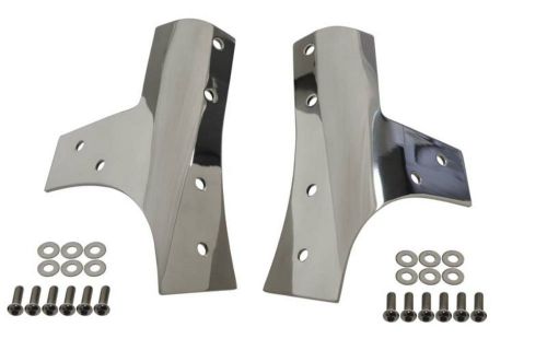 Windshield supports pair polished stainless jeep wrangler jk 2007-2016 30574