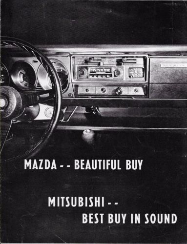 1972 mazda factory radio &amp; tape player 4 page brochure