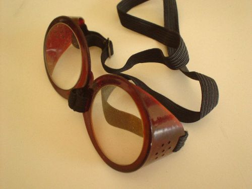 Rare nos wind-dodger vtg goggles pilot hot rod rat racing gentlemen's riding