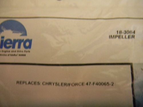 Chrysler force impeller sierra #19-3084