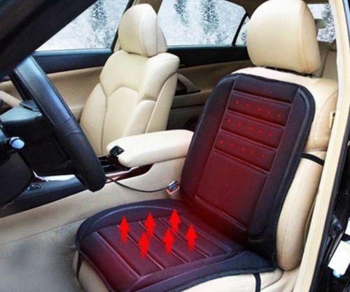 12v car front seat heated padded seat cover