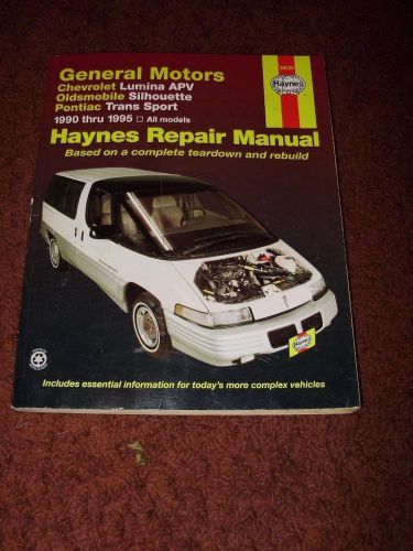 Haynes automotive repair manual-general motors vans-lumina-silhouette-1990-1995
