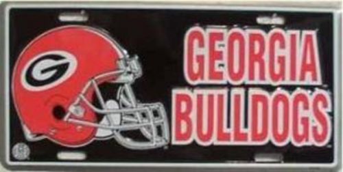 Georgia bulldogs helmet license plate - lp411
