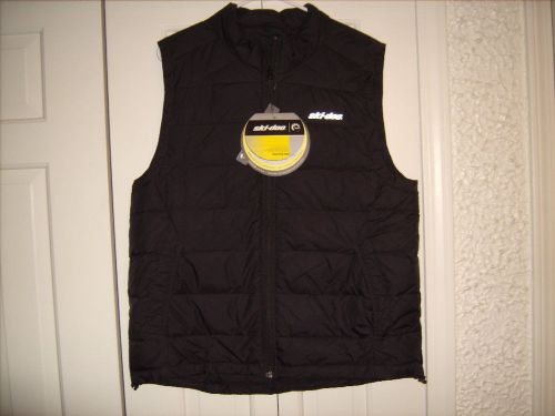Ski-doo ladies packable down vest size large-black new with tags