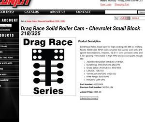 SBC solid roller camshaft, US $150.00, image 2