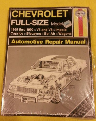 1969-1981 haynes repair manual - chevrolet full-size cars - #704