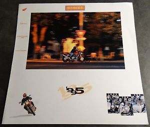1995 honda street bikes motorcycle sales brochure 6 pages large 11&#034; x 11&#034;  (463)