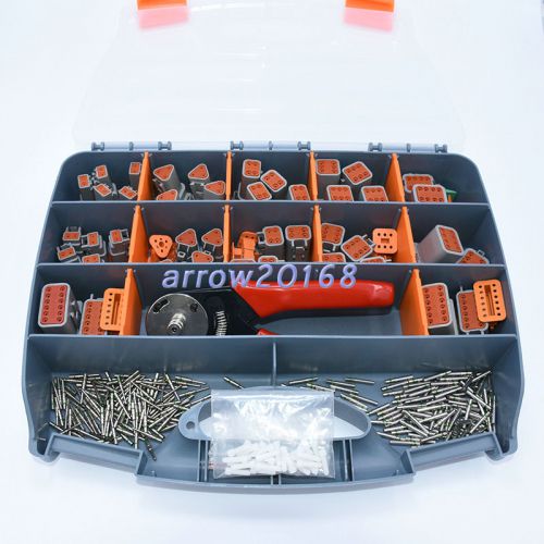 273pcs deutsch dt series automotive connector kit with crimping tool dt06&amp;dt04