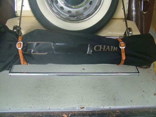 Real leather luggage rack / rag top tie straps tan