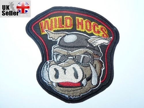 Wild hogs iron-on/sew-on embroidered patch motorcycle biker