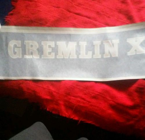 Amc 197o's gremlin x lh door decal nos amazingly rare! american motors decal
