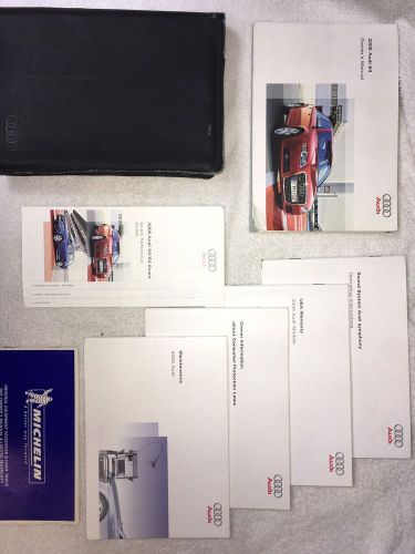 2005 audi b7 s4 original owners manual / documents