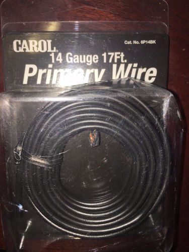 Carol primary wire 16 gauge 24 ft electrical wire cat no 6p16bk rewiring new