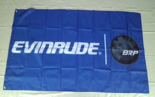 Evinrude racing flag boat motor 3&#039; x 5&#039; banner indoor / outdoor man cave flag 80